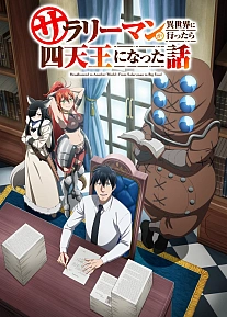 Постер к аниме История о служащем, который стал одним из четырёх Небесных Царей, когда отправился в другой мир