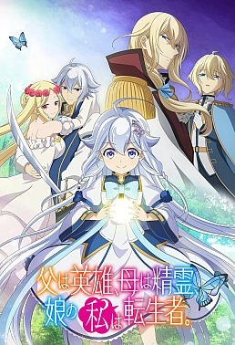 Постер к аниме Мой отец — герой, моя мать — дух, а я перерождённая их дочерью