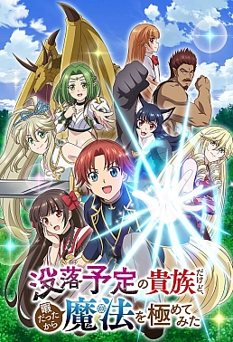 Постер к аниме Переродившись аристократом-неудачником, я потратил всё своё свободное время, чтобы стать великим магом!